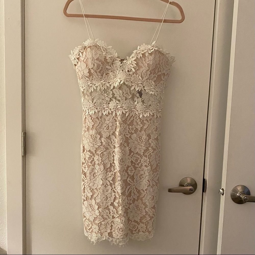 Lace white dress